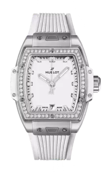 Часы Hublot Spirit of big bang titanium с белыми бриллиантами 39 мм