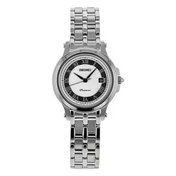 Часы из серой нержавеющей стали Seiko
