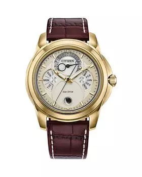 Часы-календарь Eco Drive Classic, 42 мм Citizen, мультиколор