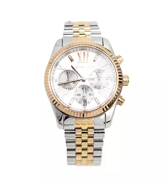 Часы Lexington Chrono Silver Rose Gold из нержавеющей стали MK5735 Michael Kors