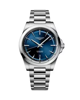 Часы Longines Conquest, 41 мм, синий