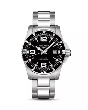 Часы Longines HydroConquest, 41 мм, черный