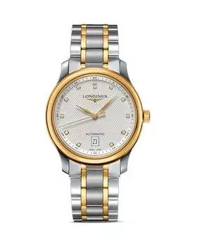 Часы Master Collection, 38,5 мм Longines, цвет Silver/Gold