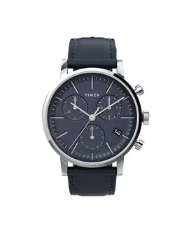 Часы Midtown Chronograph TW2V36800 Timex, серебряный/темно-синий