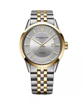 Часы Raymond Weil Freelancer, 42 мм, серебряный