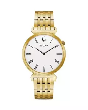 Часы Регата, 38 мм Bulova, цвет Gold