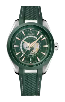 Часы seamaster aqua terra 150m coaxial master chronometer gmt worldtimer 43 мм Omega