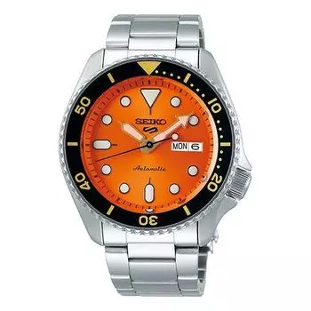 Часы SEIKO No. 5 Japan Mechanical Sports 'Orange Silver'