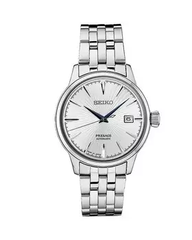 Часы Seiko Presage, 40,5 мм Seiko Watch, серебряный