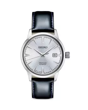 Часы Seiko Presage, 40,5 мм Seiko Watch, серебряный