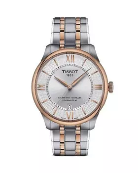 Часы Tissot Chemin des Tourelles Powermatic 80, 39 мм, серебряный