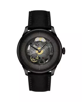 Часы Tissot Chemin des Tourelles Powermatic 80 Skeleton, 39 мм, серый