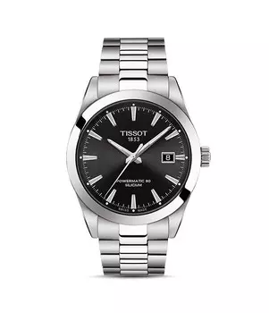 Часы Tissot Gentleman Powermatic 80, 40 мм, серебряный