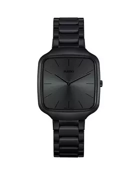 Часы True Square Thinline x Le Corbusier, 37 x 43 мм RADO, цвет Black