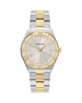 Часы Vega Upper East, 40 мм Ferragamo, цвет Silver