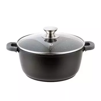 Cheffinger POT 32 см, литой алюминий, черный Scheffinger