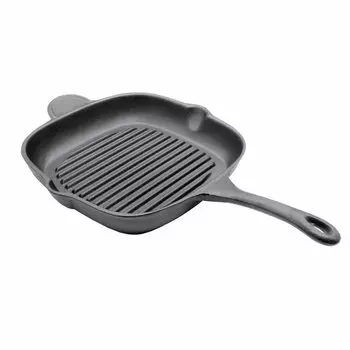 CHEFGASTRO Квадратная сковорода-гриль для барбекю | 29x29см | чугун Chefgastro - die BBQ-Experten