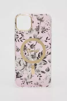 Чехол для iPhone 14 Plus 6,7 дюйма Guess, розовый