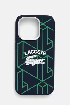 Чехол для iPhone 15 Pro 6.1 Lacoste, темно-синий