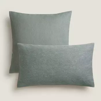 Чехол для подушки Zara Home Plain, серо-зеленый