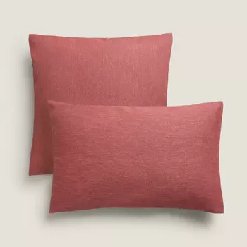 Чехол для подушки Zara Home Plain, темно-розовый