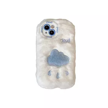 Чехол для телефона Chi Tang, Plush white background blue cloud droplets