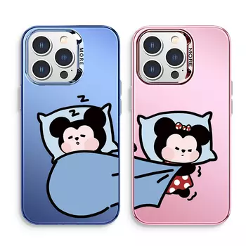 Чехол для телефона Disney, DWCXCY60-Colored silver white galvanized silver frame left