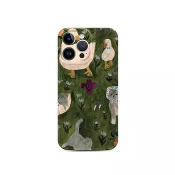 Чехол для телефона LANGOU, Folded scrub shell - animal world