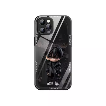 Чехол для телефона Star Diamond, BK1253 Frame Black Background Exquisite Youth liquid glass
