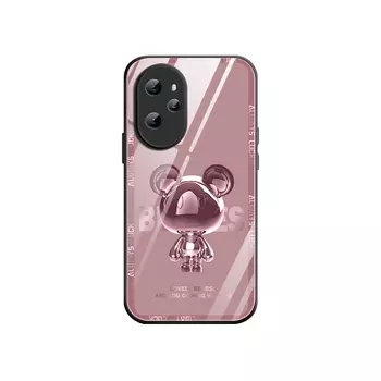 Чехол для телефона Star Diamond, BK972 Blue Background Metal BearLiquid glass