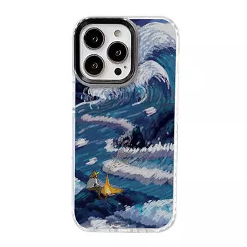 Чехол для телефона Victory Charge, Circle Shell-Black Edge 0-Van Gogh Waves