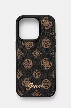 Чехол Guess для телефона iPhone 16 Pro 6.3, коричневый