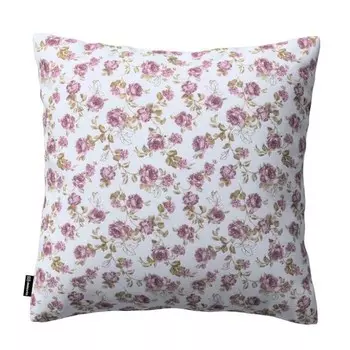 Чехол на подушку Dekoria FLOWERS, 43x43 см, розовый