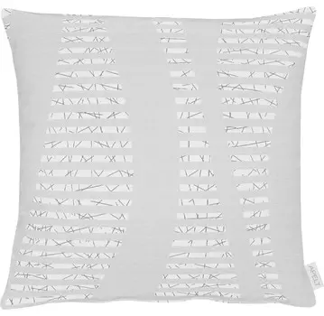Чехол на подушку Dieter Knoll, 49x49 см, светло-серый/белый