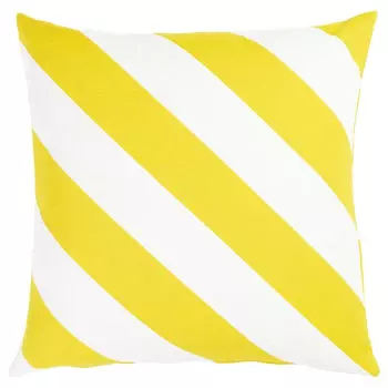 Чехол на подушку Ikea Lagermispel 50x50 см, желтый/белый