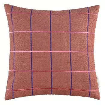 Чехол на подушку Tom Tailor GRID, 40x1x40 см, роза
