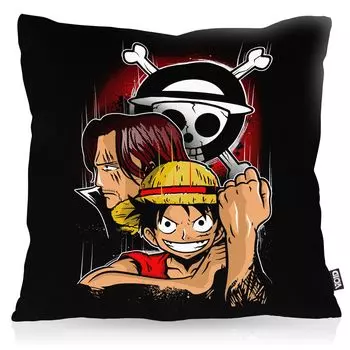 Чехол на подушку VOID Monkey D. Luffy, полиэстер, водонепроницаемая соломенная шляпа для улицы, банда аниме, манга, размер подушки: 50 x 50 см