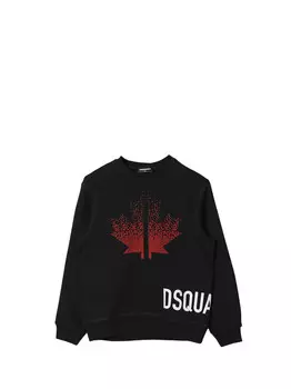 Черная детская толстовка Dsquared
