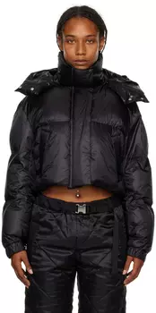Черная дутая куртка sacai