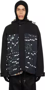 Черная двусторонняя куртка Interstellar sacai