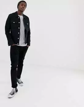 Черная джинсовая куртка Jack & Jones