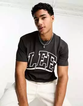 Черная футболка из джерси Lee Varsity