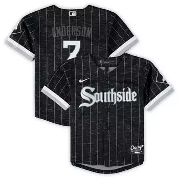 Черная футболка Nike Tim Anderson для малышей Chicago White Sox City Connect Replica Player Nike
