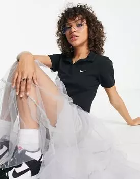 Черная футболка-поло Nike Essential