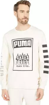 Черная футболка с длинным рукавом Fives PUMA, цвет Undyed