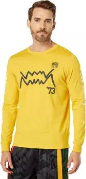 Черная футболка с длинными рукавами 5'S PUMA, цвет Maize