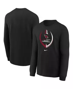 Лонгслив с длинными рукавами Arizona Cardinals Icon Nike, черный