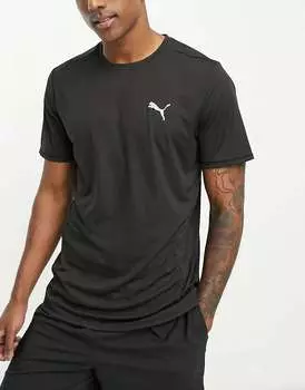Черная футболка с короткими рукавами Puma Run Favorites