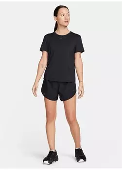 Черная футболка с круглым вырезом FN2798-010-W NK ONE CLASSIC DF SS T Nike, черный
