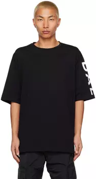 Черная футболка с принтом Balmain